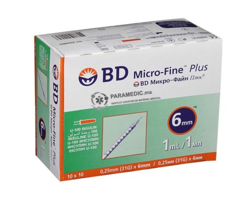 Bd micro-fine plus seringue insuline 1ml