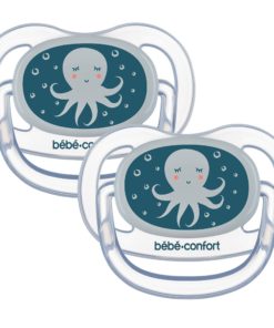 Bebe Confort 2 Sucettes Physio Air Confort Phospho 6-18m Octopus