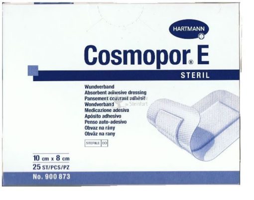 Hartmann Cosmopor E Pansement Couvrant Adhesif Sterile 10 x 8 cm 10