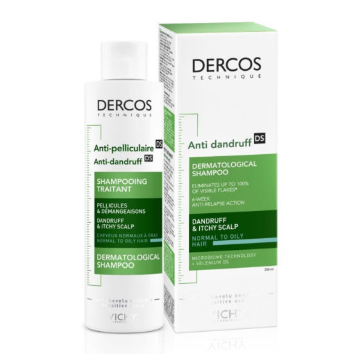 Dercos shamp anti-pell cheveux gras 200ml