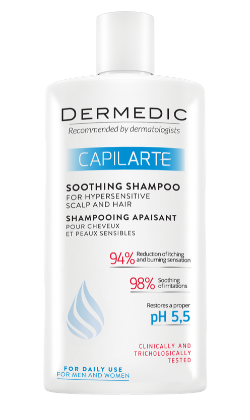 Dermedic Capilarte Shampooing Apaisant Pour Cheveux Et peaux Sensibles 300ml