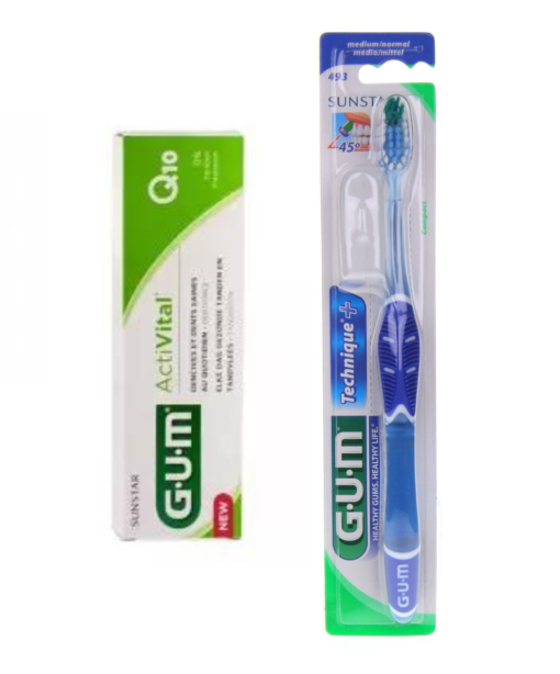 Gum dent activital 75ml+bad technique Medium pack