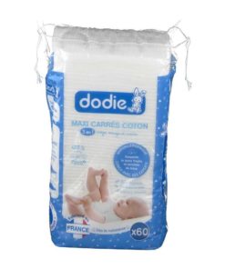 Dodie Maxi Carres Coton 3en1 60pcs