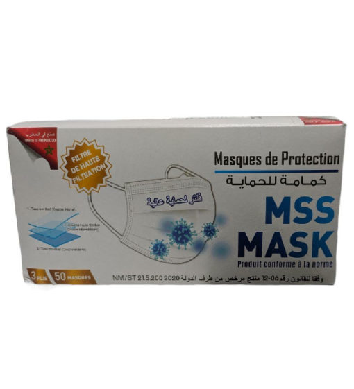 Masque de protection MSS bte de 50pcs
