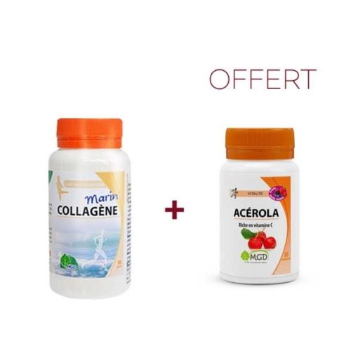 Mgd Collagene Marin 90gelules+Acerola Vit C 30cps pack