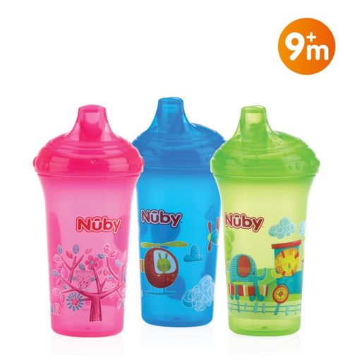 Nuby Gobelet anti-goutte valve anti-fuite +9m 270ml ID10018