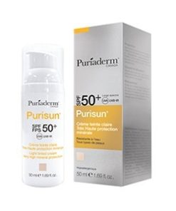 Puriaderm purisun creme teinte claire 50ml