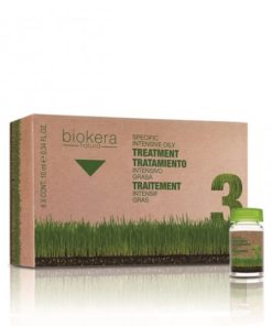 Biokera traitement anti cheveux gras intensif 6Amp*10ml