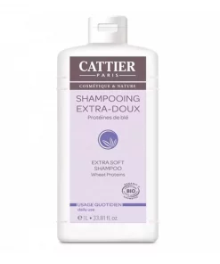 Cattier Shampooing Extra doux Usage Frequent 1L
