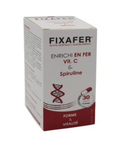 ferroline fer vitamine C & spiruline 30 gélules