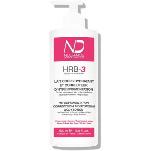 Nubiance HRb-3 Lait Corps Hydratant et Correcteur 500ml