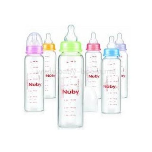 Nuby bib en verre standard 240ml+3m ID1179