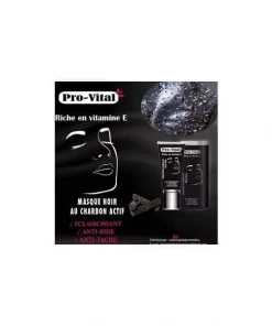 PRO-VITAL : Masque noir au charbon actif