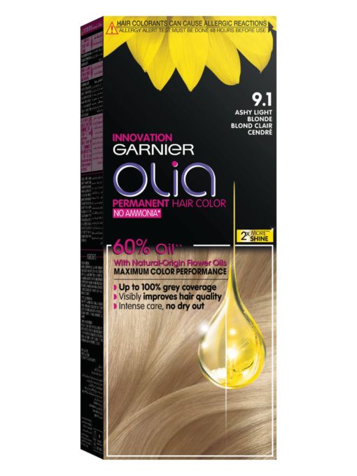 Olia 9.1 Ashy light blond kit 9.1 A