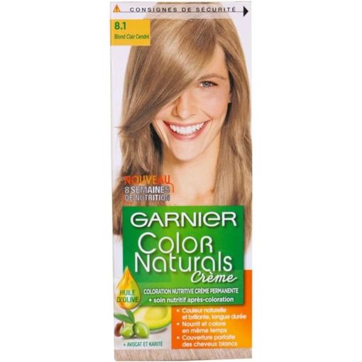 color naturals 8.1 blond clair reflet cendre