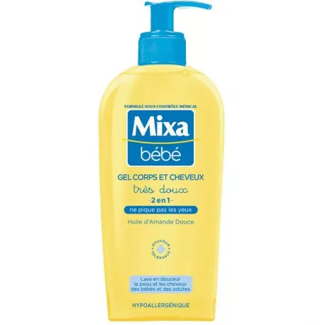 mixa bébé gel corps/cheveux fp250