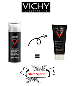 Vichy Homme Hydra Mag C+ Soin Hydratant Anti-Fatigue Visage Et Yeux Sensibles | 50ml TROUSSE