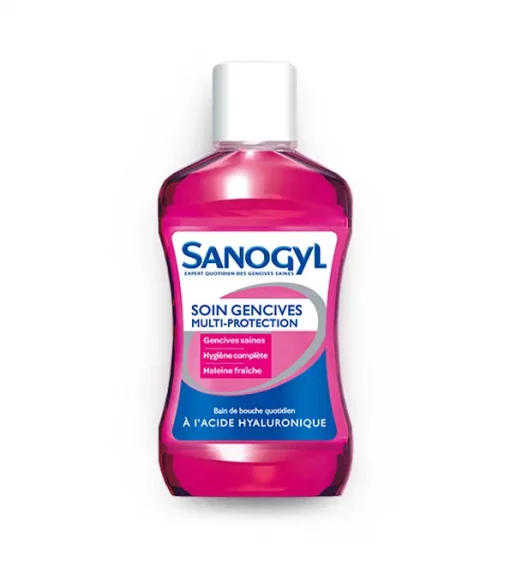 SANOGYL Bain De Bouche Multi Protection A L’acide Hyaluronique 500ml