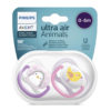 AVENT 2 Sucette ULTRA Air Animals Filles 0-6 Mois
