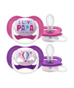AVENT sucettes Ultra Air Happy Filles 6-18 Mois