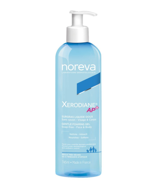 Noreva Xerodiane AP+ Gel Nettoyant Surgras Liquide Doux – 745ml