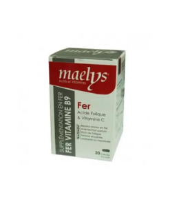 Maelys Fer Vitamine B9 30 Gelules