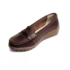 Sveltesse mocassin plat marron s