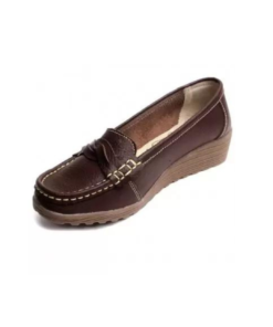 Sveltesse mocassin plat marron s