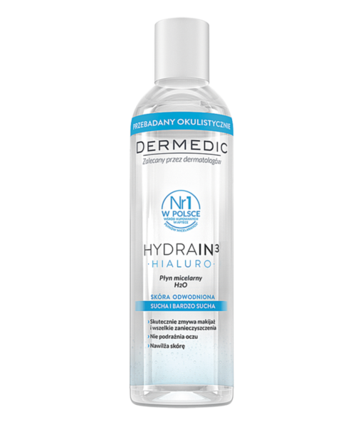 Dermedic Hydrain3 hialuro eau micellaire 200ml