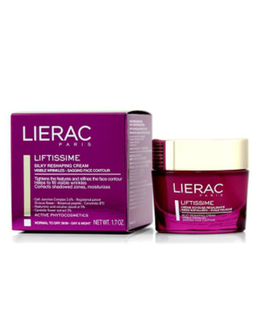 LIERAC LIFTISSIME Crème Soyeuse Ré-galbante Jour Nuit Peaux Normales à Sèches 50ML