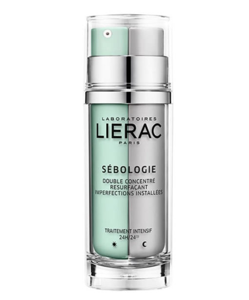 LIERAC SEBOLOGIE Double Concentre Resurfacant Imperfections Installées Jour et Nuit 2x15ML