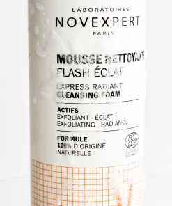 NOVEXPERT Mousse Nettoyante Flash Éclat Vitamine C 150 ml