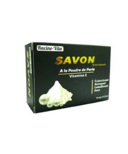 Racine-Vita Savon Éclaircissant à La Poudre de Perle et Vitamine E 80G