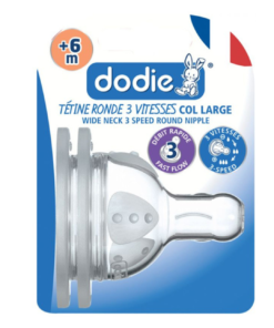 Dodie – Tétines Col Large (6M +) 3 Vitesses Débit 3 (X2)