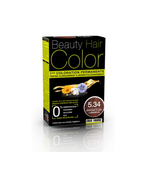 Beauty hair color 5.34 châtain clair lumineux