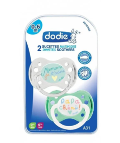 Dodie 2 Sucettes 0-6m Anat A31 Duo Maman Papa Cheri