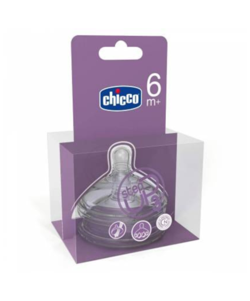 Chicco Tétine Silicone step up3 6M+ Flux Rapide
