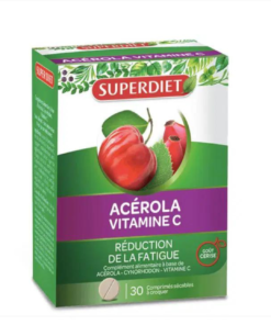 SUPER DIET Acerola Vitamine C 30 Comprimés