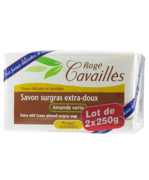 Rogé Cavaillès Savon Surgras Extra Doux Fleur de Coton 2x250g