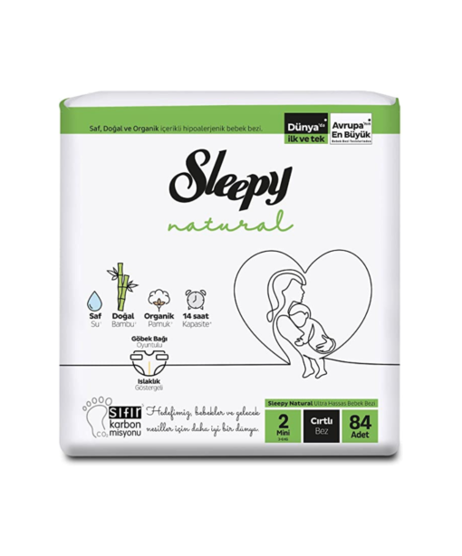 Sleepy Natural Bambou Couches Bébés Double Mini Taille 2