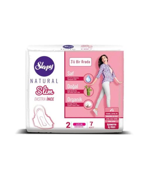 Sleepy Natural Slim Extra Thin 3in1 Long Pads 7 Pcs