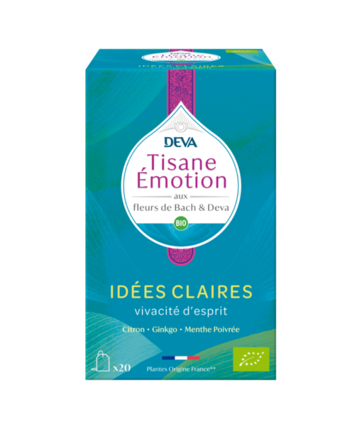 DEVA Tisane Emotion Idées Claires Vivacité D’esprit 20 Sachets