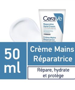CeraVe Crème Réparatrice Mains Sèches et Abîmées 50ml