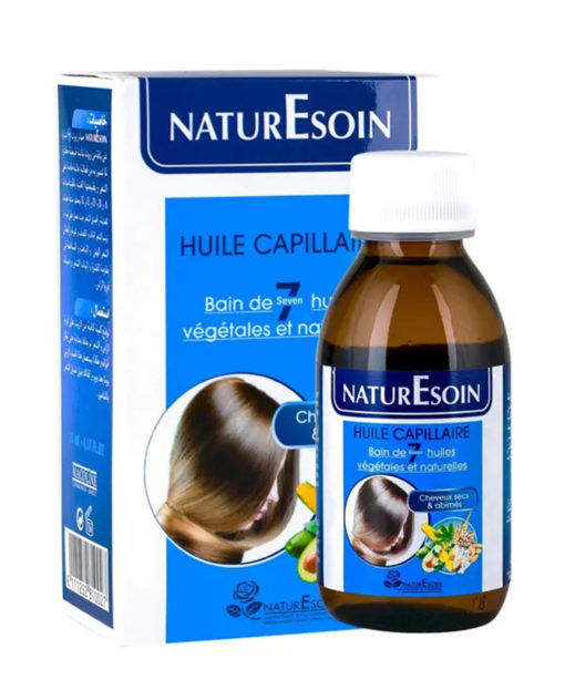 NATURESOIN Huile Capillaire 7 Bain d'Huiles Végétales 125 ML