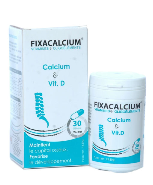 FIXA CALCIUM Vitamine D 30Géllules