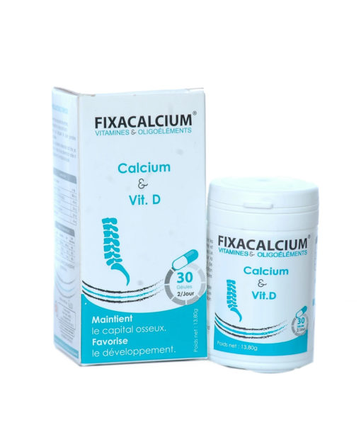 FIXA CALCIUM Vitamine D 30Géllules