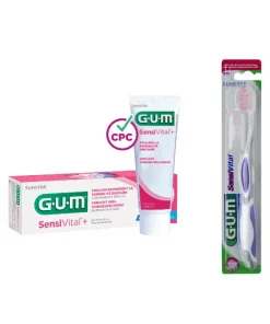 Gum Dentifrice sensivital + brosse a dent 509 6070+