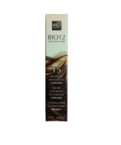 M&D Bio12 Baume Colorant et Illuminant Cheveux 15 Chatain 120ml