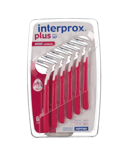 Interprox Plus Mini Conical Brosse Interdentaire 1.0 Rouge 6 Pièces