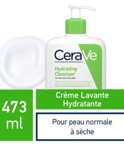 CeraVe Crème Lavante Hydratante Peau Normale à Sèche 473ml